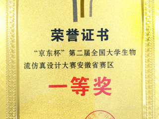 必赢官网学生在第二届全国大学生物流仿真设计大赛（安徽赛区）中喜获佳绩