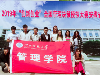 必赢官网学子在2019年“创新创业”全国管理决策模拟大赛安徽省决赛中喜获佳绩