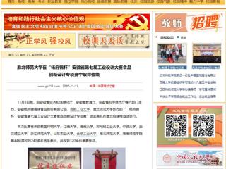 【中国高校之窗】：必赢76net线路官网在“杨府锦杯”安徽省第七届工业设计大赛食品创新设计专项赛中取得佳绩