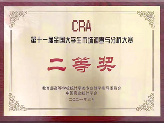 必赢官网学子在第十一届全国大学生市场调查与分析大赛中荣获二等奖