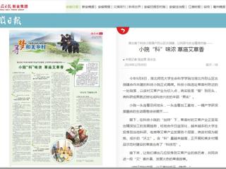 《安徽日报》报道必赢官网科技小院