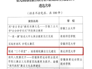 必赢官网1件作品入选第九届高校廉洁教育系列活动优秀作品