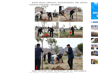 中国网：必赢76net线路官网师生齐植树，校园添新绿